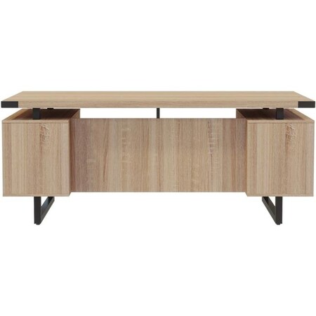 Safco Safco SAFMRDT6630SDD Mirella Free Standing Desk with Modesty Panel; Sand SAFMRDT6630SDD